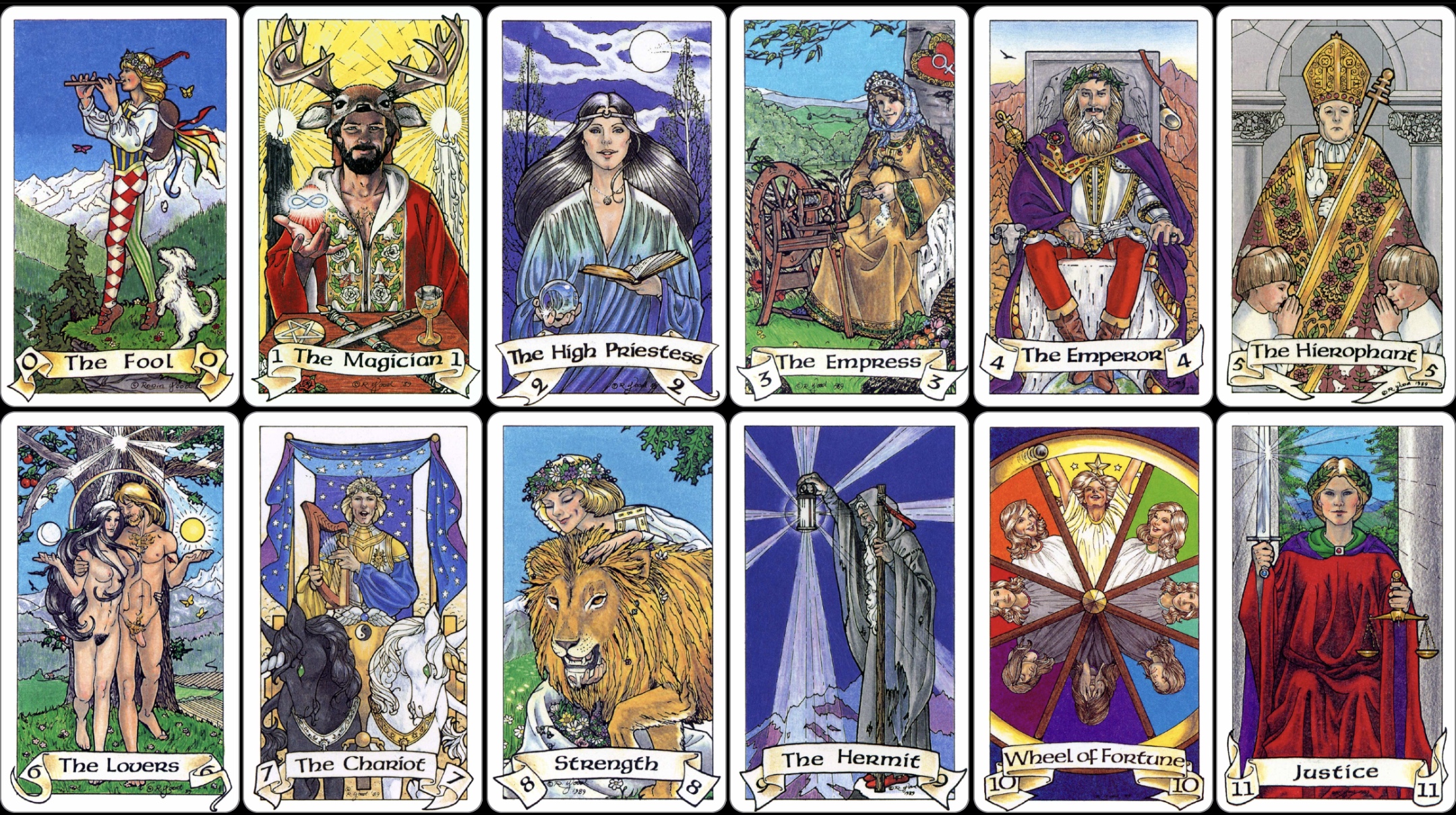 Stora arkanan – från Narren till Rättvisan